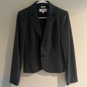 Grey Calvin Klein Suit Jacket